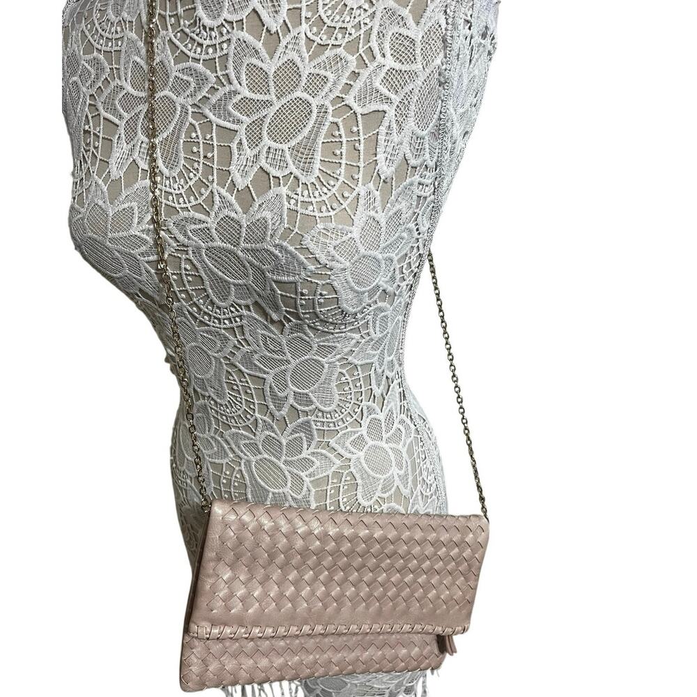 Urban Expressions Tan Chain Strap Crossbody Bag / Clutch | Gold Chain Purse